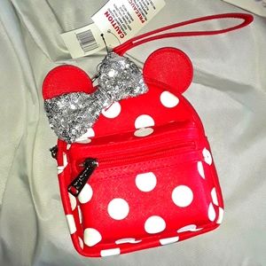 Disney Parks Loungefly Minnie Backpack Wristlet
